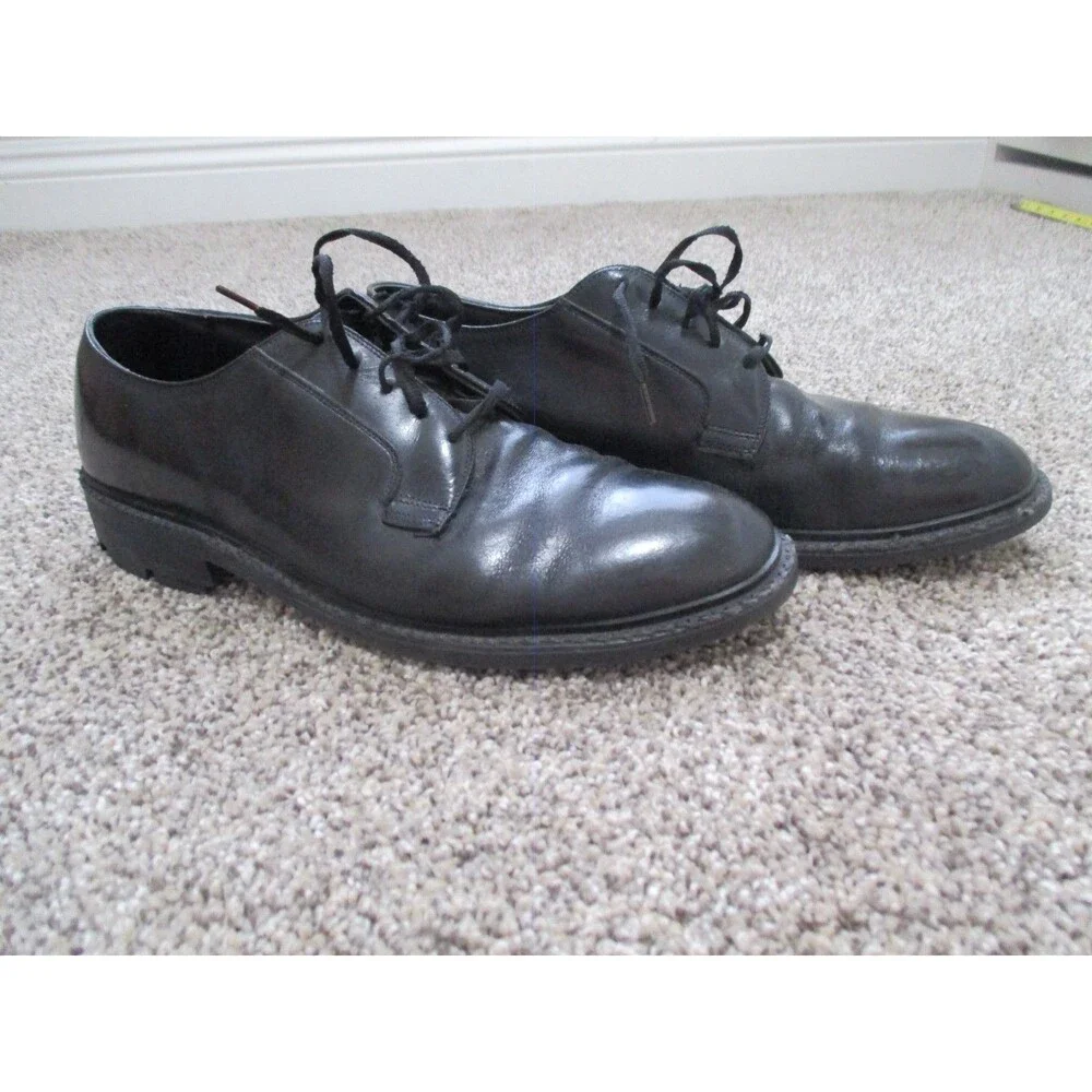 Vintage FreeMan Shoes Mens 9 D Black Leather